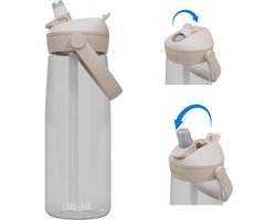 foto van CamelBak Thrive Flip Straw - Drinkfles - 750 ml - Transparant (Clear)