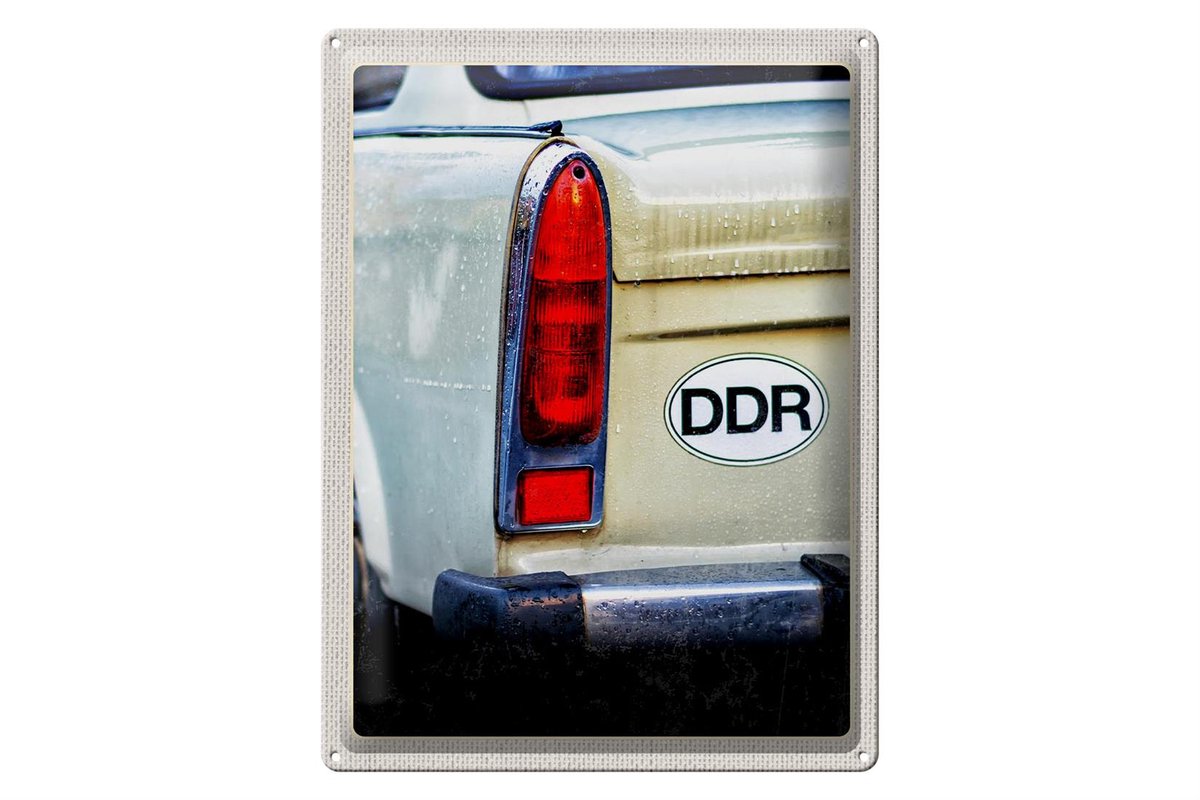 Blechschild Reise 30x40cm DDR Kennzeichensymbol