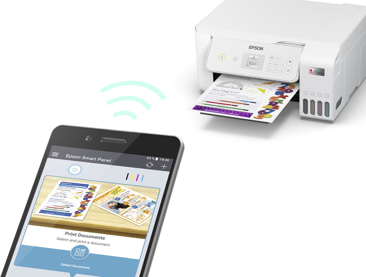 Epson EcoTank ET-2876 - All-in-One Inkttank Printer - Inclusief tot 3 jaar inkt - Wit — afbeelding 5