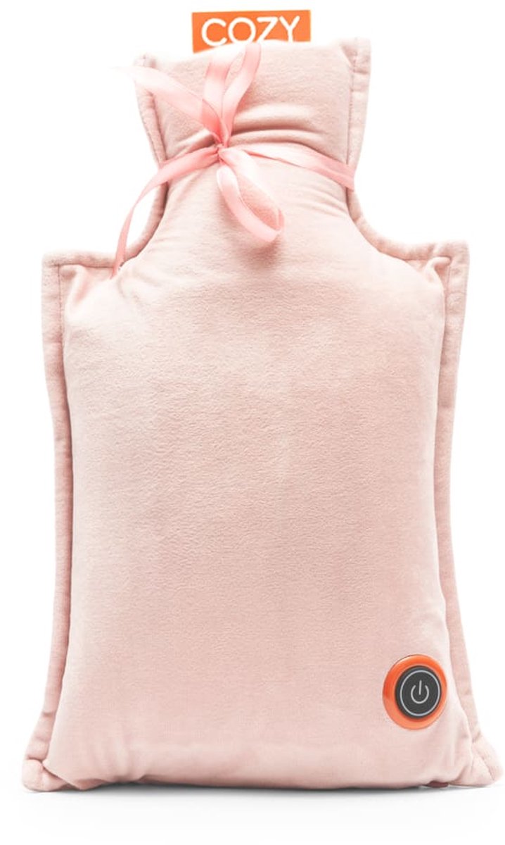 Cozy BT-WBHT elektrische kruik - oplaadbaar - infrarood - incl powerbank 5000mah - wasbare fleece hoes - roze