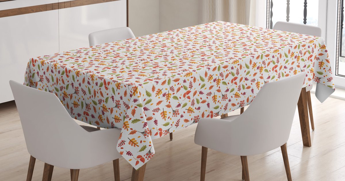 ABAKUHAUS Tafelkleed – 140×240 cm – Veelkleurig, satijn, wasbaar