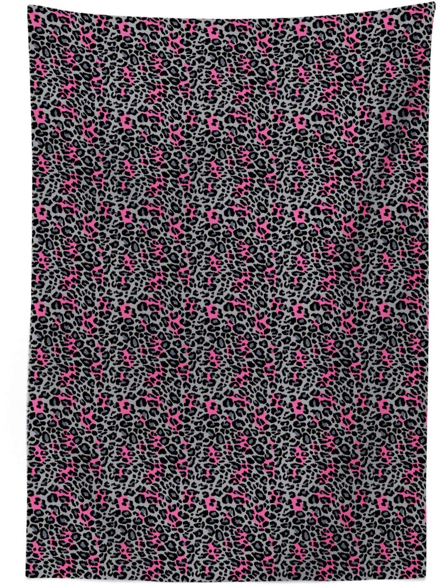 ABAKUHAUS Luipaardprint Tafellaken – 140x170 cm – Satijnlook