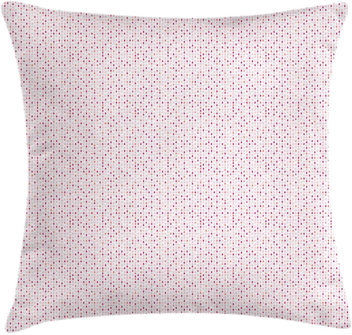 ABAKUHAUS Abstracte kussenhoes – Regen-druppels Pastel – 50×50 cm – Tweezijdig bedrukt Rose Magenta Coral