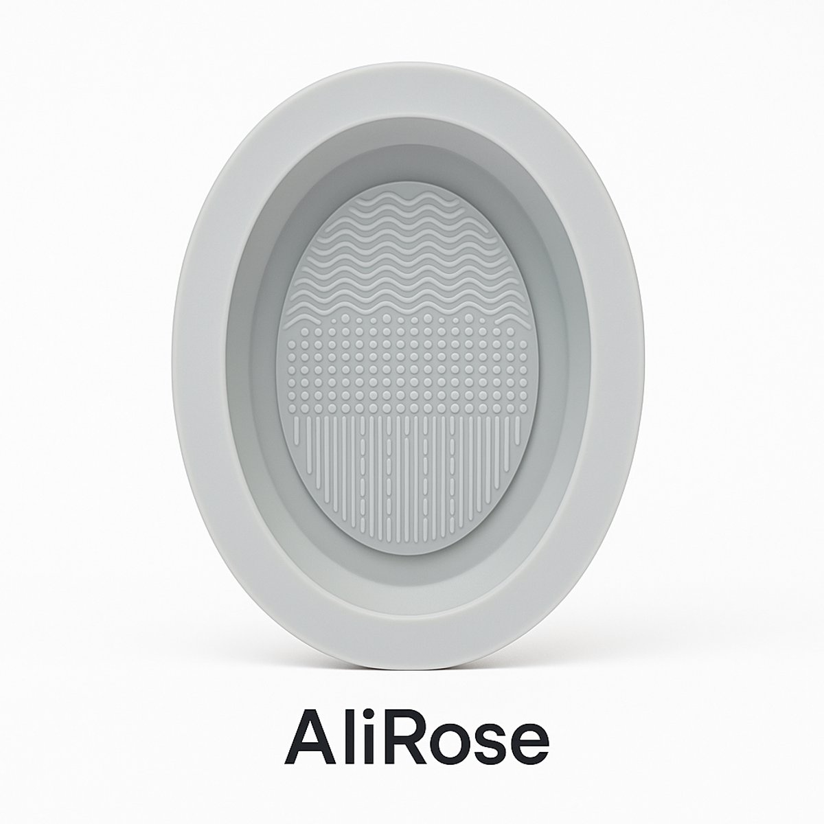 AliRose - Siliconen Wasbord - Make Up Kwasten - Sponsen - Opvouwbaar - Reiniging - Cleaning Pad - Duurzaam - Plastic free - Grijs