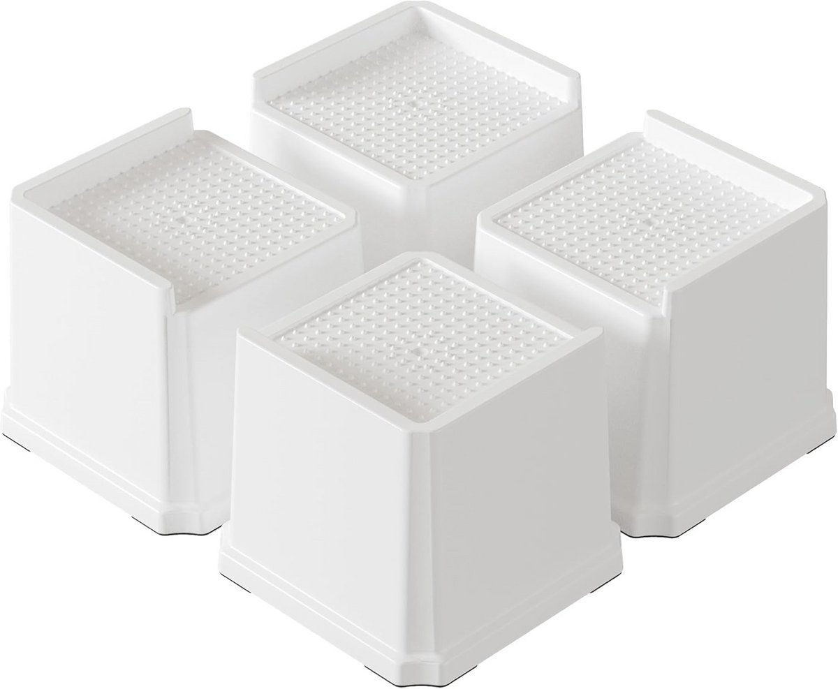 Bedverhogers 10 cm L-vormige meubelliften - 4-pack voor banken en tafels