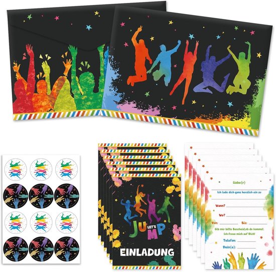 12 stuks vlinderuitnodigingskaarten voor kinderverjaardag, uitnodiging