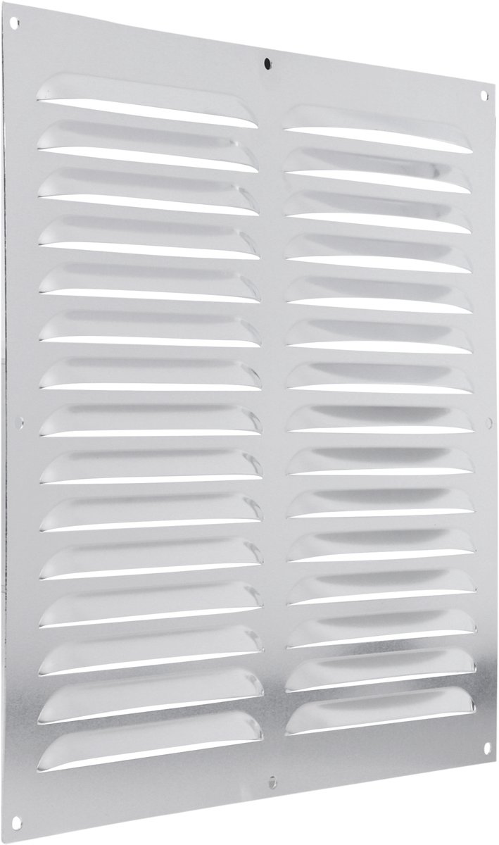 Starx schoepenrooster - 2 rijen - 30 x 30 cm - aluminium - blank