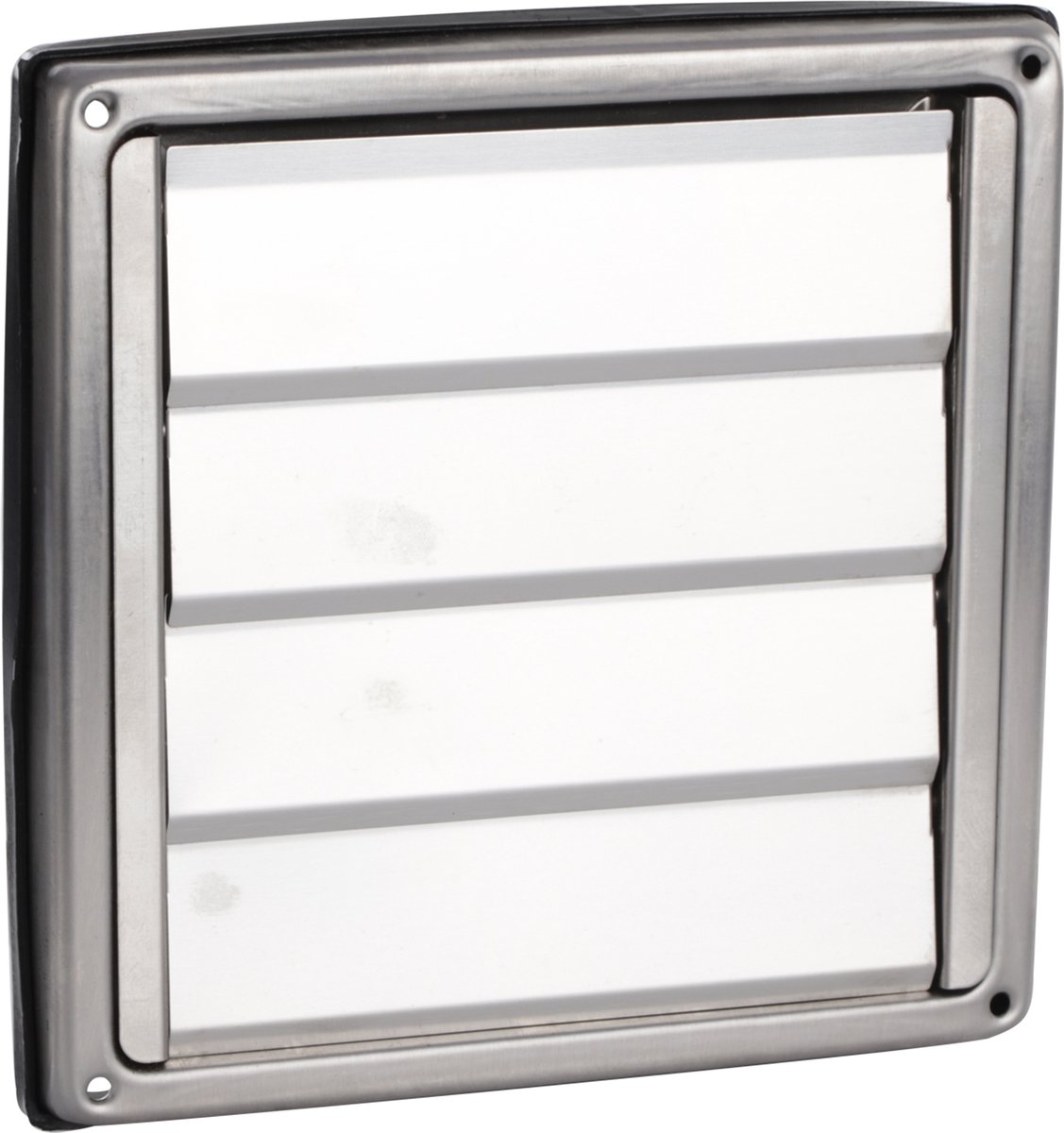 Starx lamelrooster - 4 lamellen - 182 x 182 mm - aansluitmaat Ã˜ 100 mm - RVS