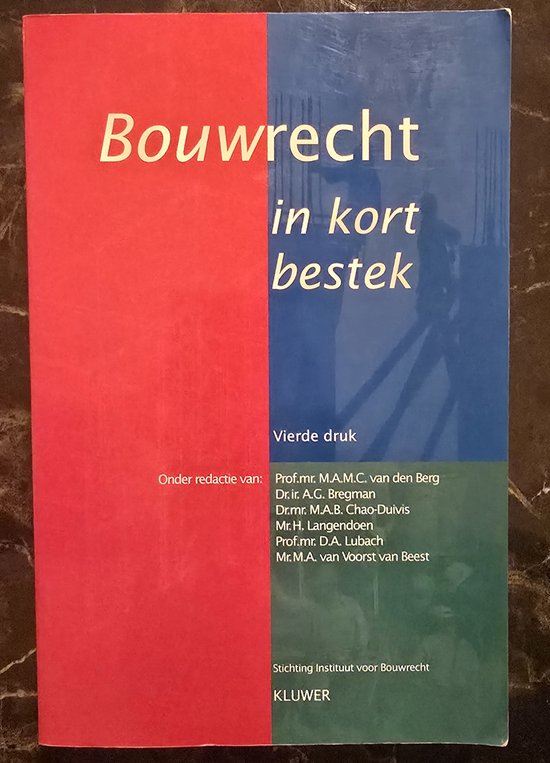 Bouwrecht in kort bestek - cover