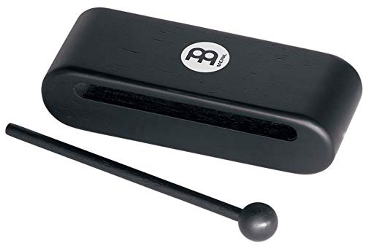 Houten Percussieblok 19 cm - Zwart