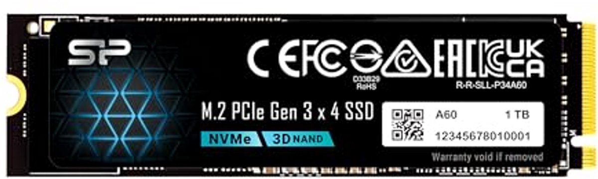 1TB NVMe M.2 PCIe Gen3x4 SSD - Hoge Snelheid en Capaciteit voor Laptop en PC