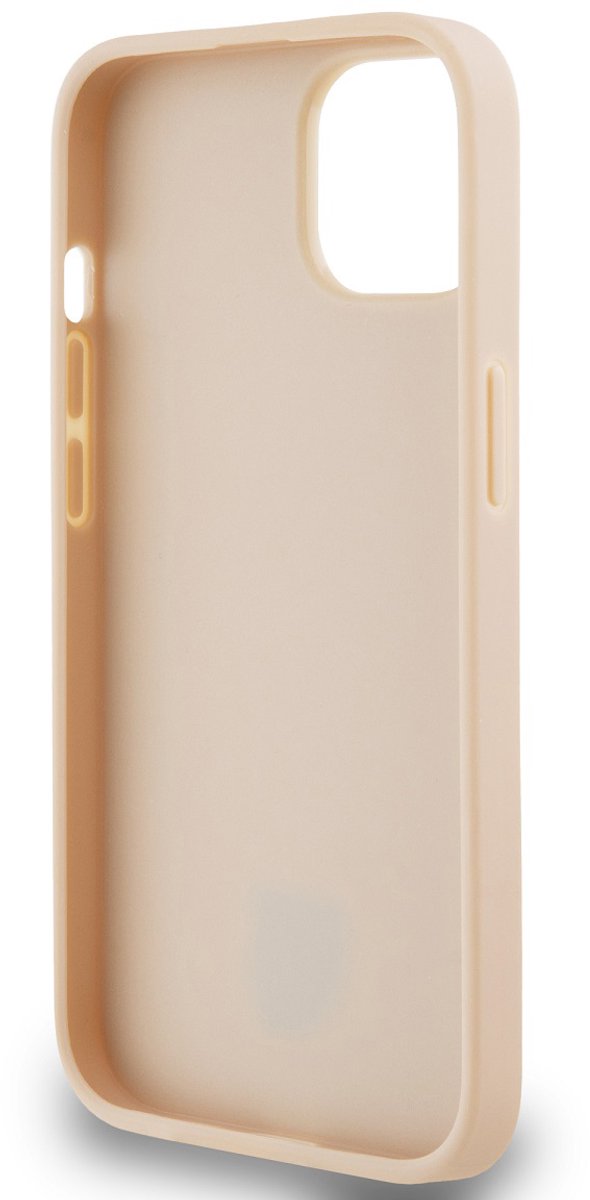 DKNY Checkered Printed Stripe Back Case - Geschikt voor Apple iPhone 13 (6.1") - Roze