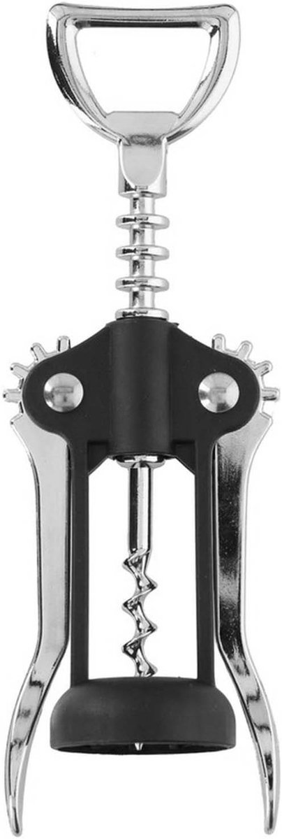Alpina wijnopener en bieropener 2 in 1 - RVS, 17 x 5,5 x 3,5 cm