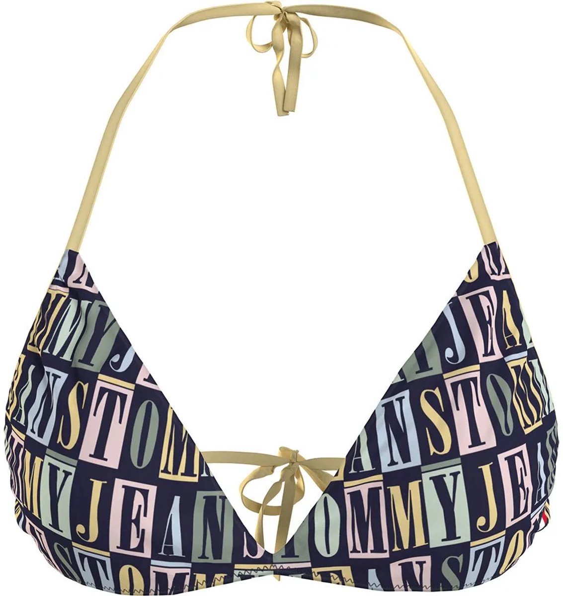 Tommy Jeans Uw0uw04081 Bikinitop S Vrouw Tj Type Print