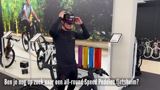 Casque Vélo Speed Pedelec LED Éclairage - 2 Visières - Blanc - Large - NTA 8776 E-Bike