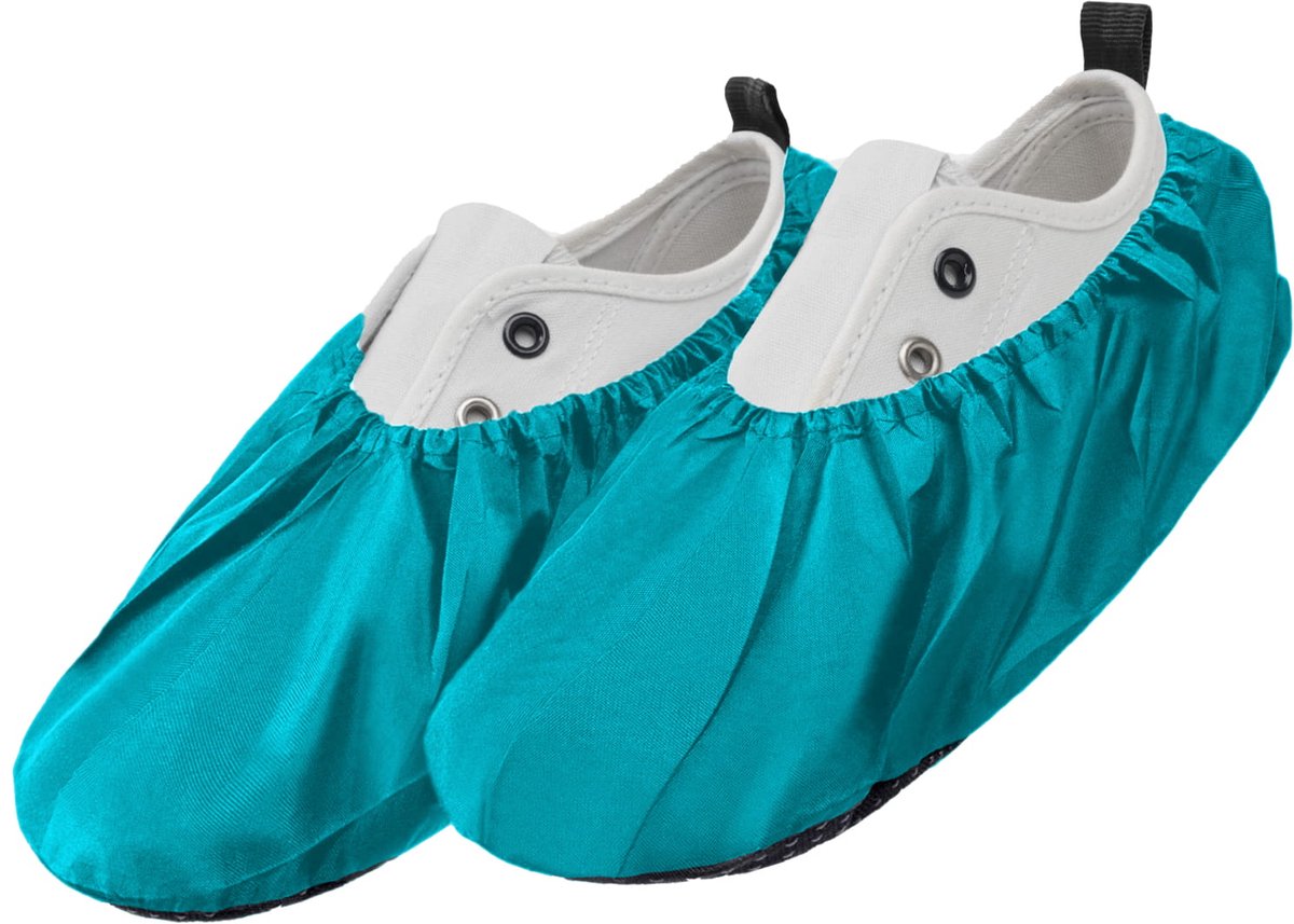 FEROCITY - Schoenovertrekken - Antislip, herbruikbaar - Unisex - Erwachsene - EU 38-45 - Polyester - Blauw