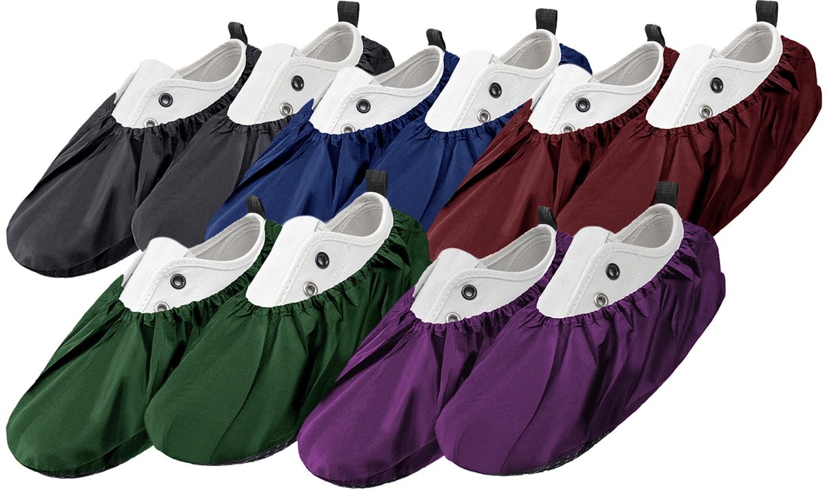 FEROCITY - Schoenovertrekken - Antislip, herbruikbaar - Unisex - Erwachsene - EU 38-45 - Polyester - Donkere Mix