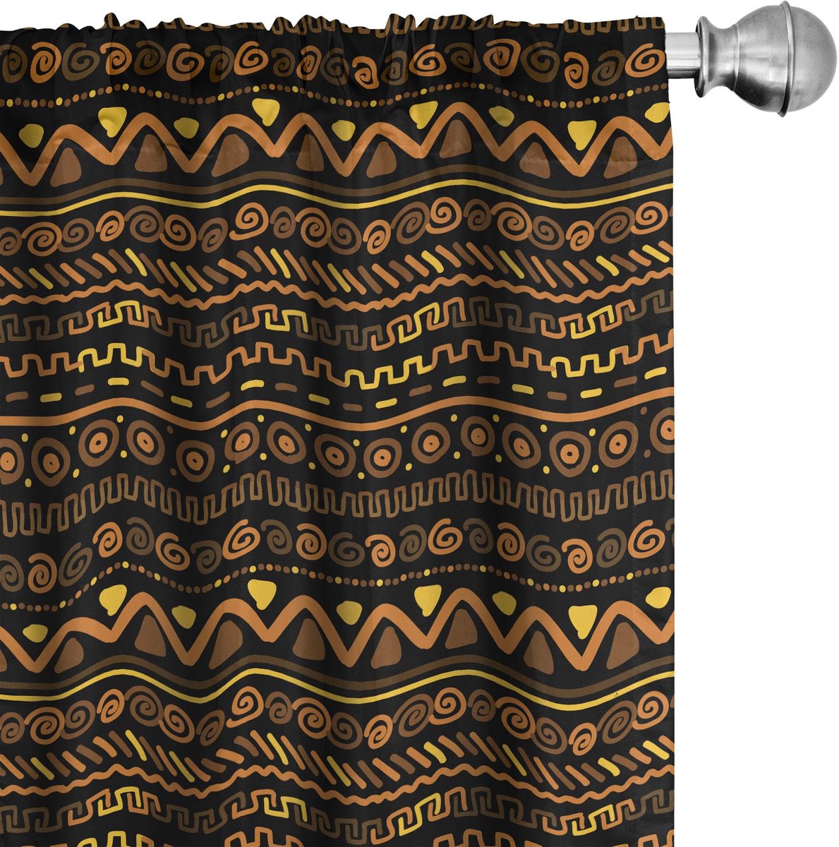 ABAKUHAUS Gordijnen 2x75x175 cm – Mikrofaser – Multicolor Mehrfarbig