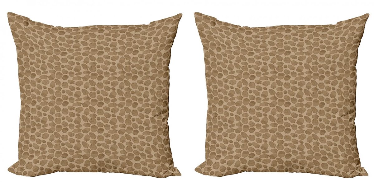 ABAKUHAUS Kussenhoes Set – Eikel Design, 50x50 cm – Dubbelzijdig bedrukt