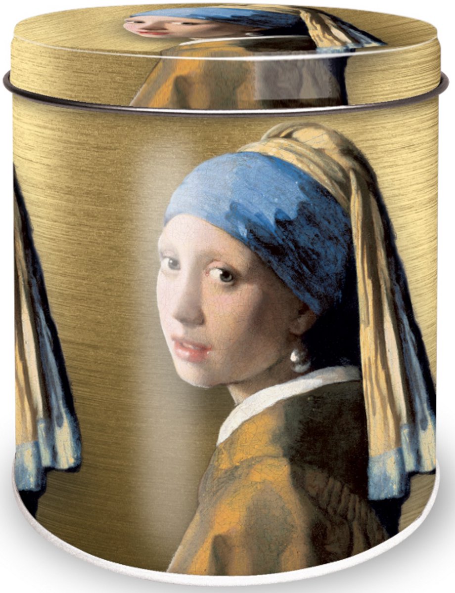 Stroopwafel blik - Meisje met de Parel - Vermeer