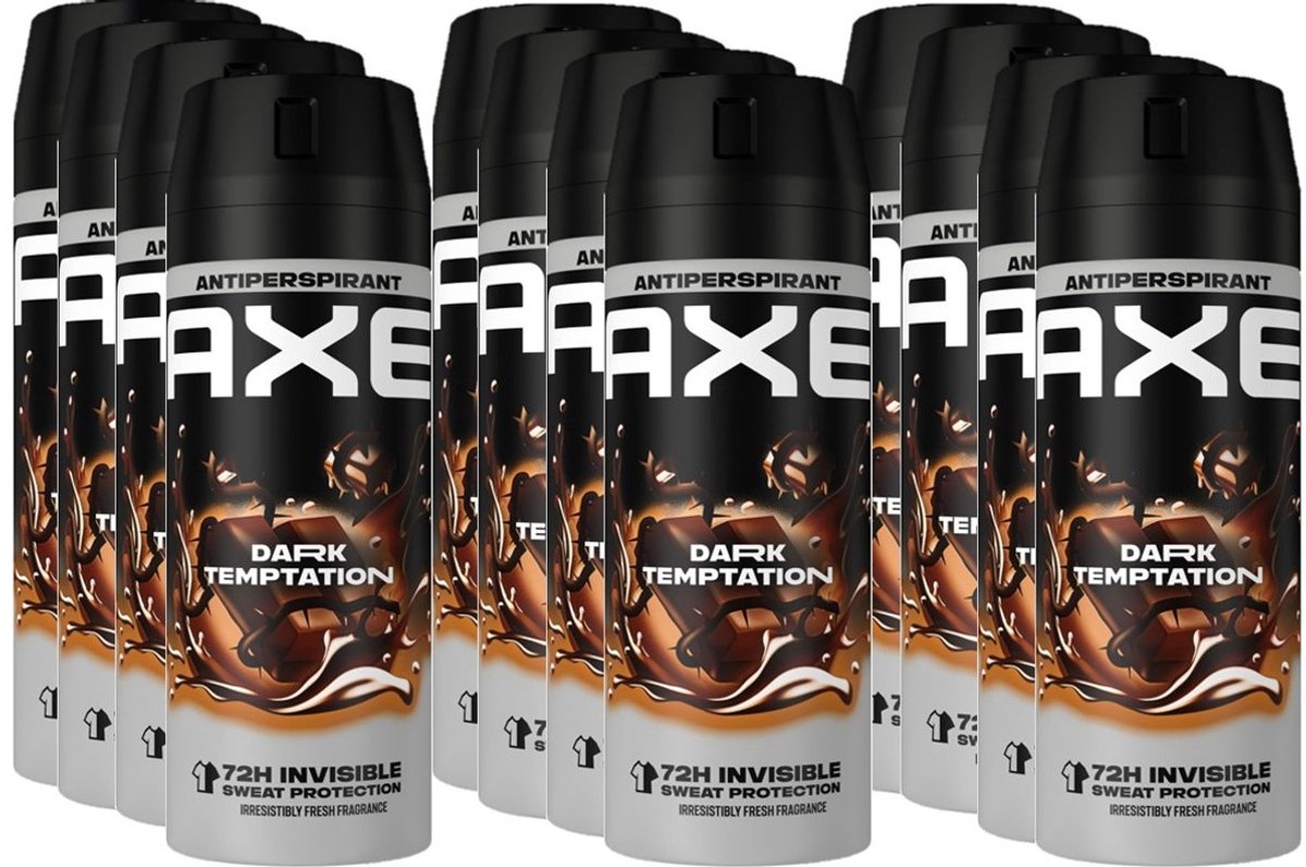 AXE Dark Temptation Anti-Transpirant Spray - 12 x 150 ml - Voordeelverpakking
