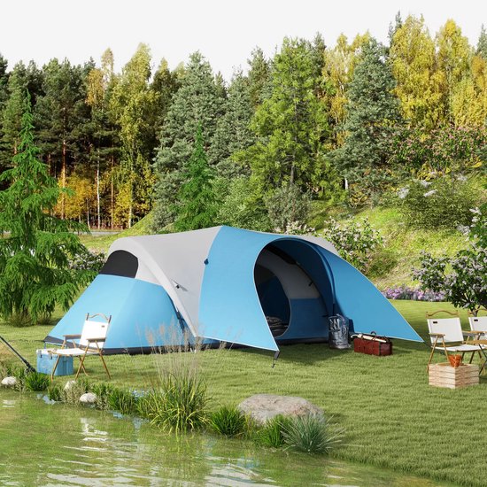 Benelux Select Familietent - Familietenten - Familie Tent - Lodge - Tot 6 Personen - Voortent - Draagtas - 550 x 300 x 198 cm van Merkloos — afbeelding 2