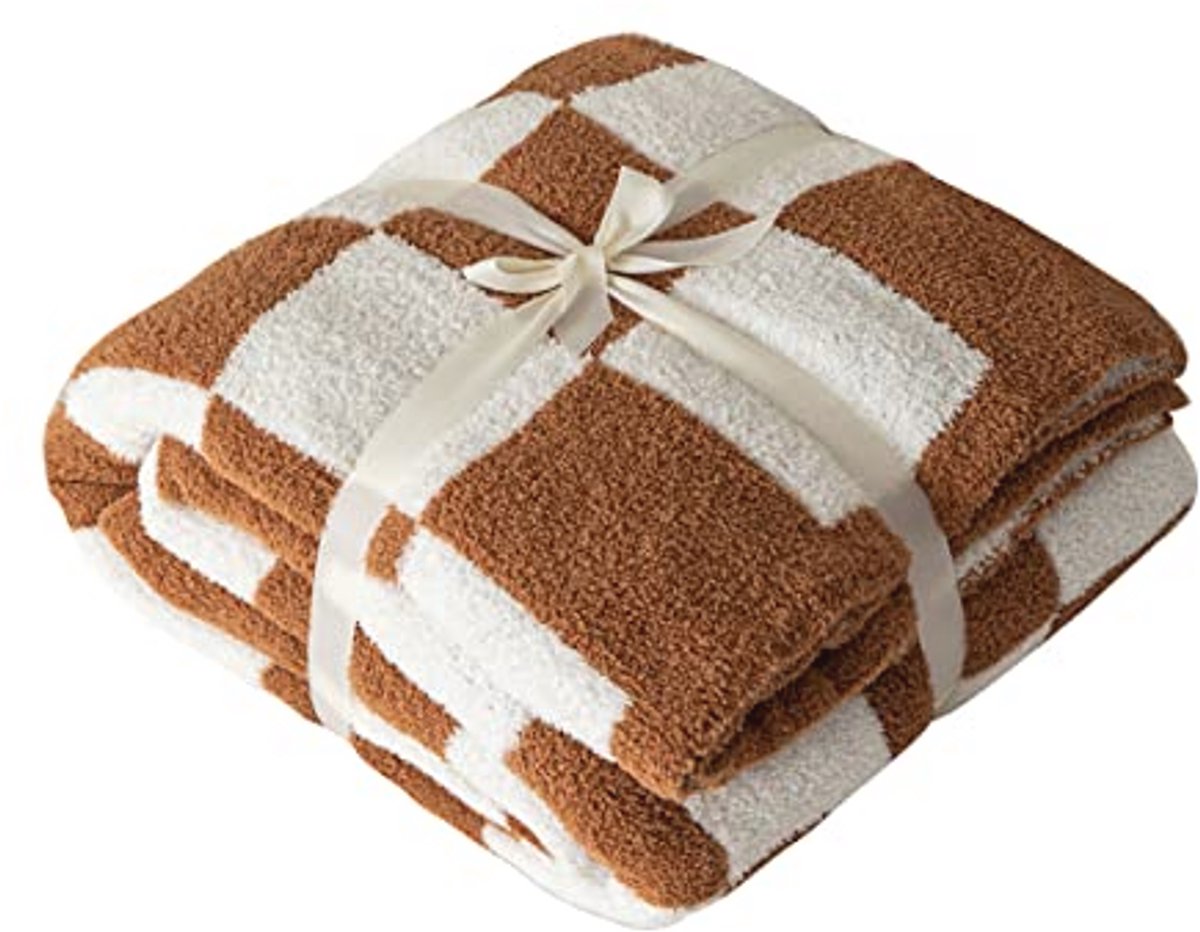 Super Zachte Microfiber Dekbedovertrek met Buffalo Ruitpatroon - Lichtgewicht Plaid voor Bank en Reizen