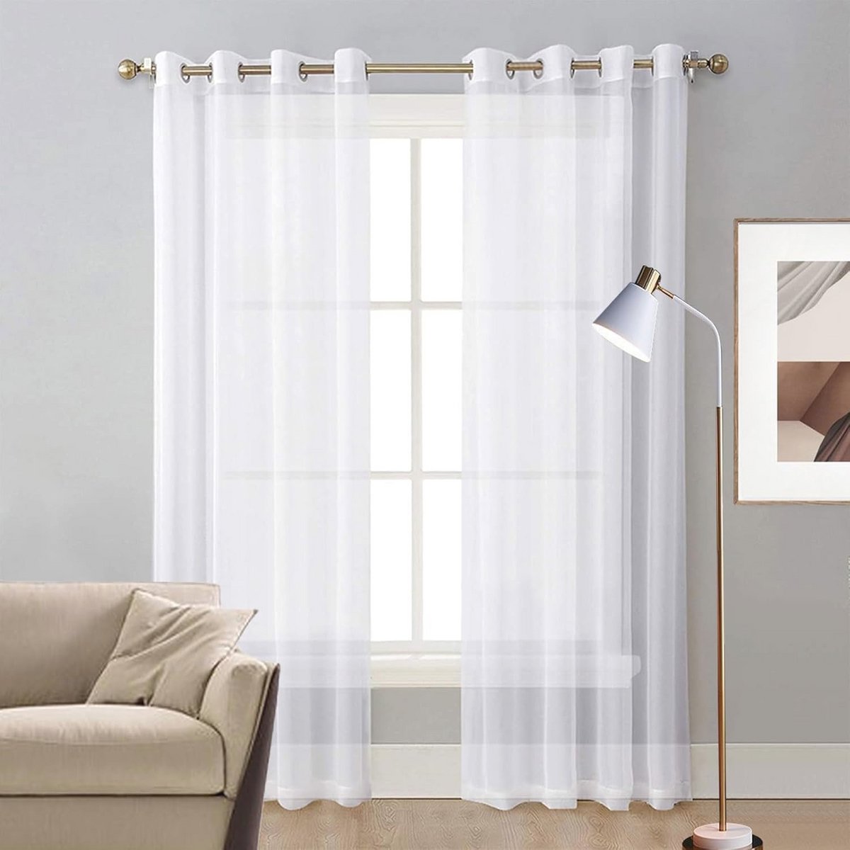 Verduisterende Gordijnen 75 x 130 cm - Half-Transparant Polyester Voor Kinderkamer, Slaapkamer en Keuken