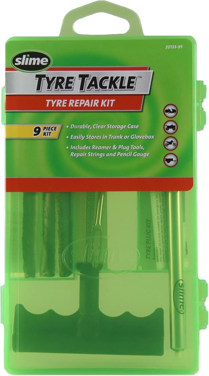 Bandenreparatieset voor Snelle en Gemakkelijke Reparatie - 9-Delige Set voor Alle Banden