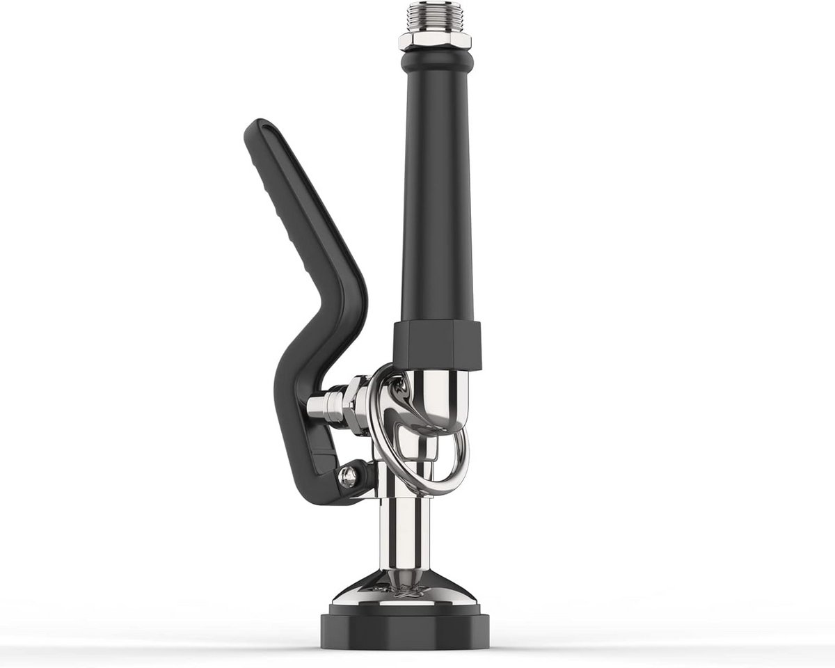 Commerciële gootsteensproeier met ergonomisch handvat en hoge druk (1,42 GPM)