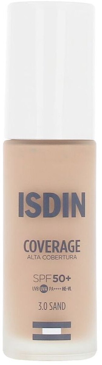 Vloeibare Foundation Isdin COVERAGE Nº 3.0 Sand Spf 50 30 g
