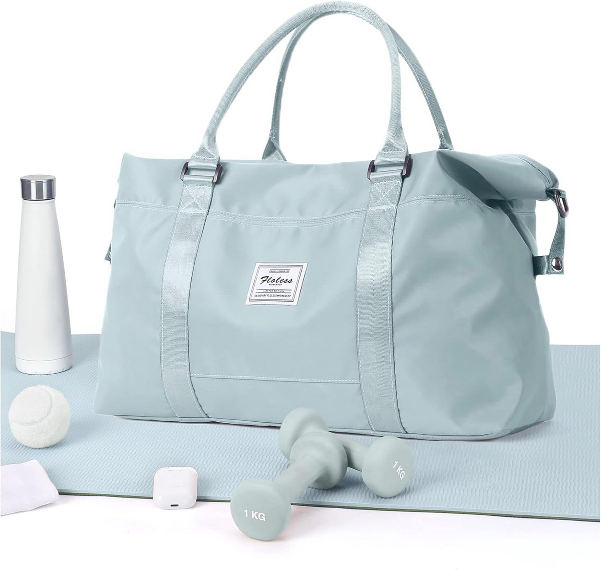 Dames Sporttas Weekendtas Handybagage Waterdichte Reistas voor Fitness en Zwemmen 45x36x20