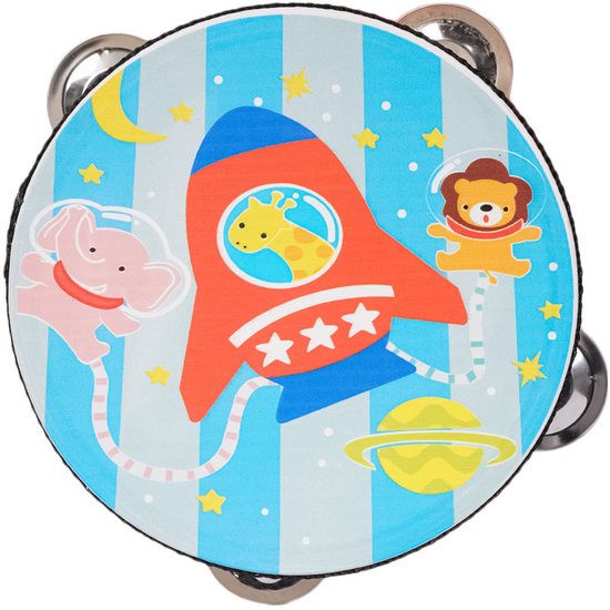 Speelgoedtopdeals - Houten Tamboerijn – Ruimte - Instrument