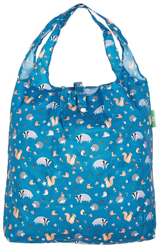 Eco Chic - Foldaway Shopper - A68TL - Teal - Woodland