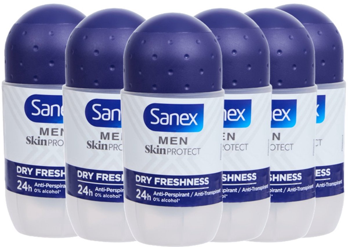 Sanex Men Skin Protect Dry Freshness – Anti-Transpirant – 55 ml – 6-Pack