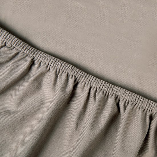 Jersey Stretch split-topper hoeslaken Deluxe Beddinghouse Antraciet | Jacobs Slapen