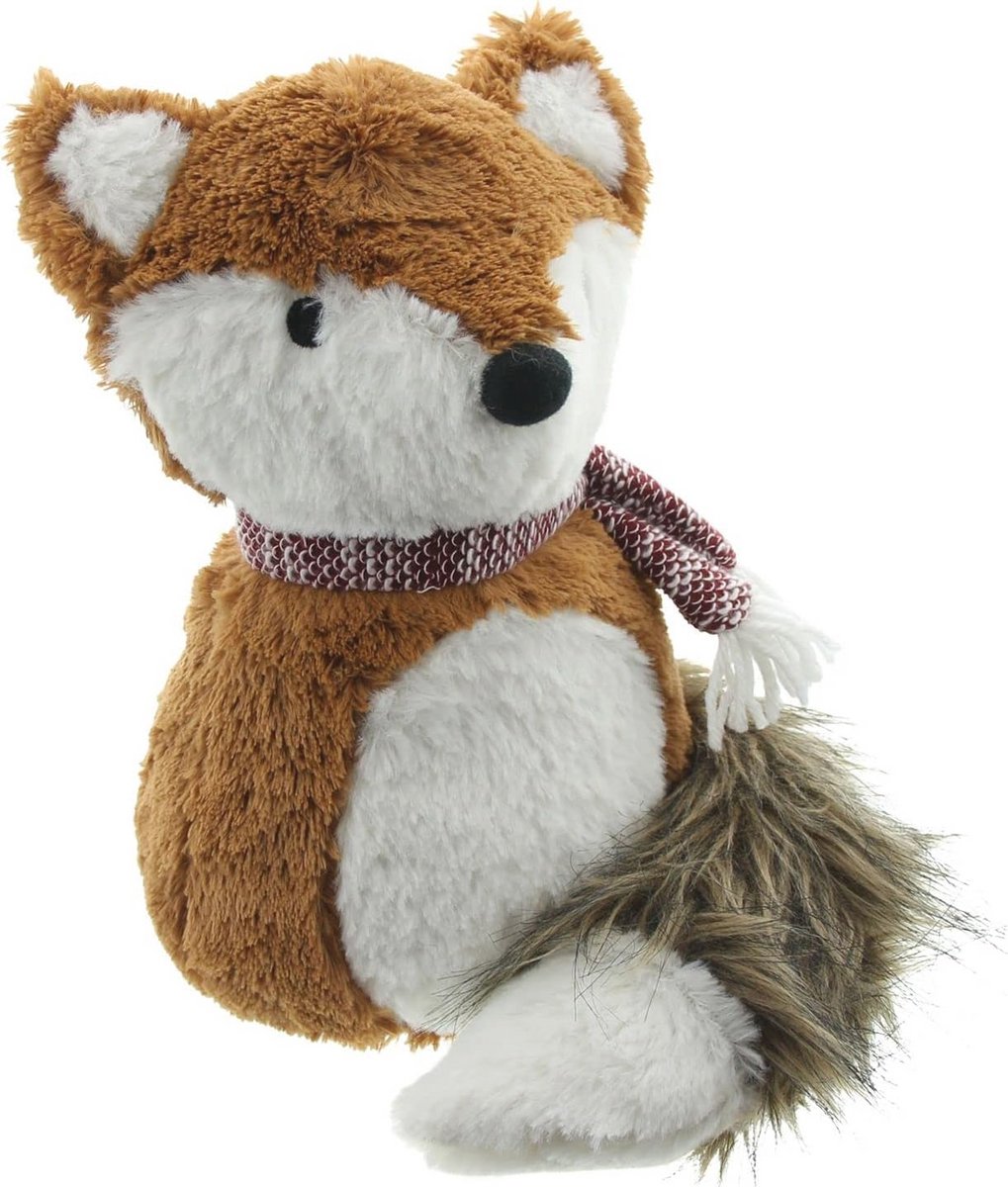 Deurstopper met schattig vosontwerp - Zware zandvulling, 100% polyester, 23 cm hoog