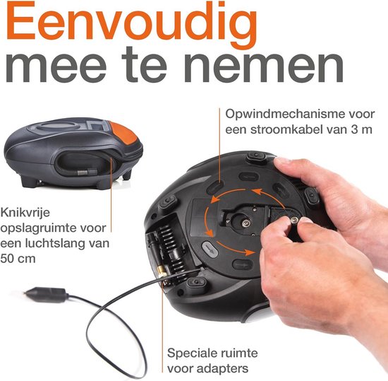 Draagbare 12V Compressor voor Autobanden - Analoge Bandenpomp met Snelle Opblaastijd — afbeelding 3