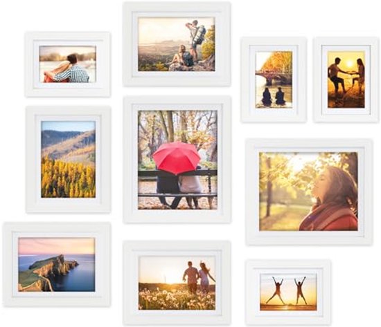 ZEEYUAN Bureaufotoalbum – 10x15 Cm Insteekhoes, 60 Foto's, 2-in-1 Als Album En Fotolijst, Cadeau Voor Iedereen