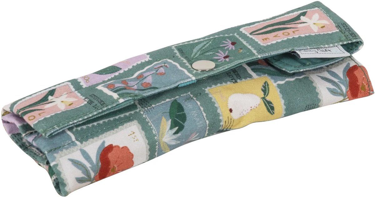 Hobby Gift Gehaakt etui: omslag: geborduurde postzegels