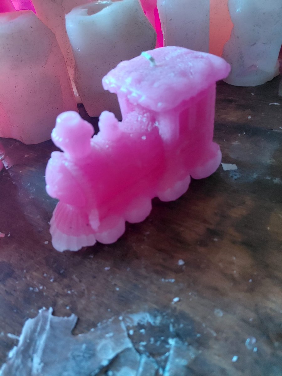 starwolf, kerst, kerstmis, kaars, kerst treintje, roze, geschenk, uniek, decoratie