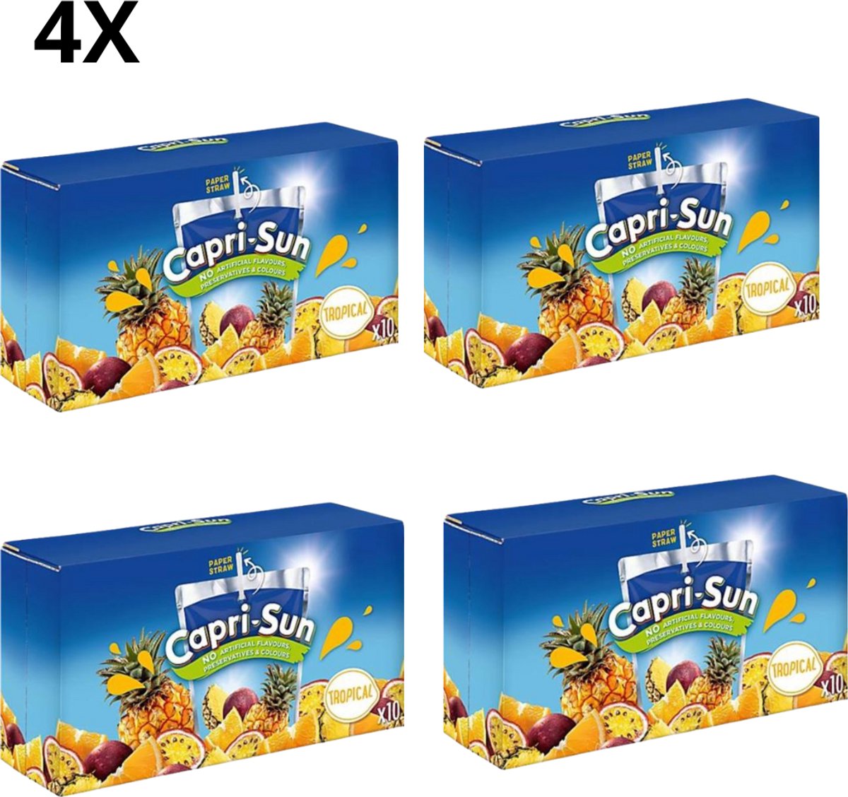 Capri Sun – Caprisun Tropical – Pakjes drinjen - 40 stuks – 40 x 200ml – Voordeelverpakking