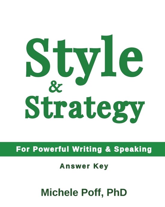 Style & Strategy Answer Key - cover