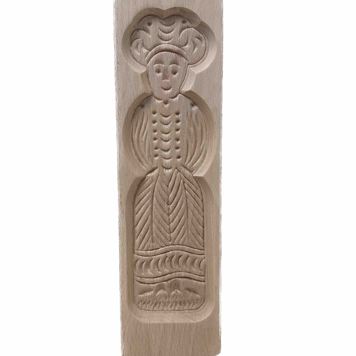 Speculaasplank – Vrouw in Klederdracht – Houten Bakplank – 1 Figurenvorm
