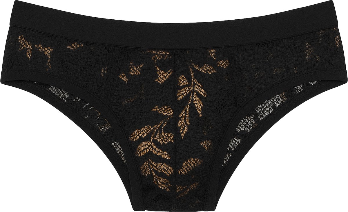 MODUS VIVENDI Floral Lace Classic Brief Black - MAAT M - Erotisch Heren Ondergoed - Slip voor Man - Sexy mannen Slip