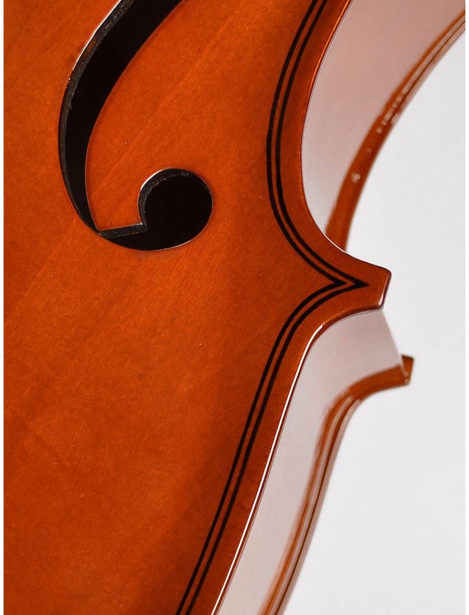 Leonardo LC-1044 - Cello - 4/4 Formaat - Gelamineerd - Inclusief Strijkstok & Tas