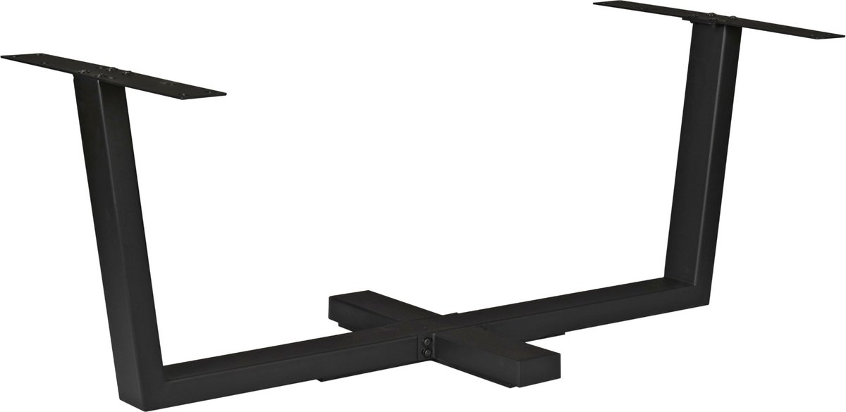 Starfurn Kruispoot Zwart Metaal - 180x80x73 cm