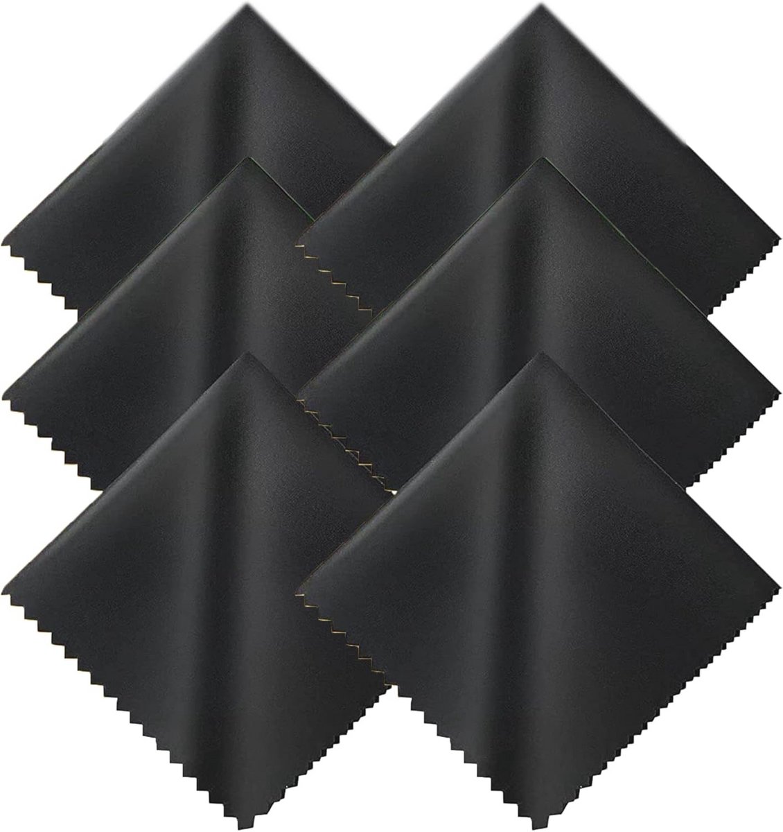 Microvezel brillenpoetsdoeken 6-pack – Schermreiniger voor brillen en tablets