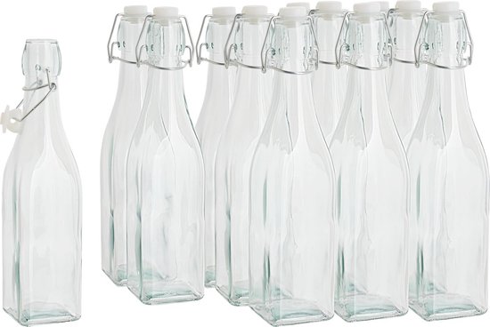 Glazen bokaal met beugelsluiting 1 L | Carrefour België