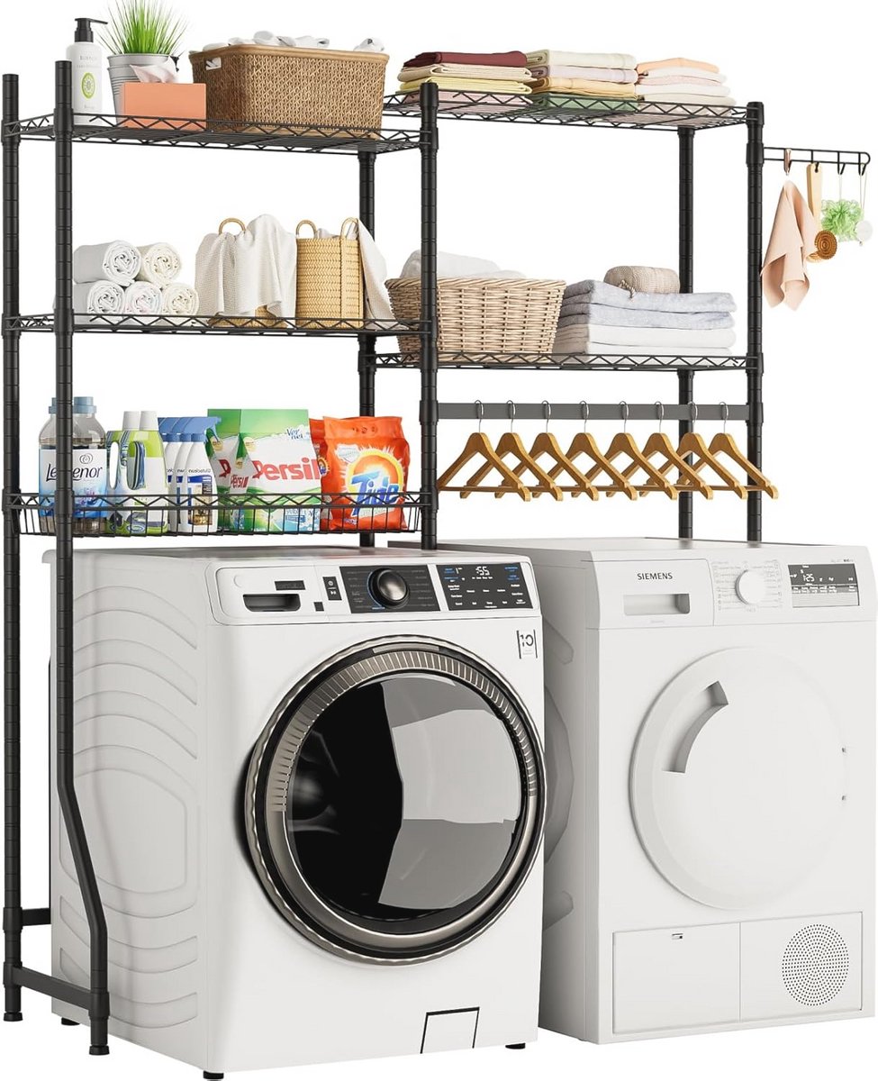 Wasmachine- en Drogerplanken voor Kleding - Heavy Duty Opslag en Organisatie
